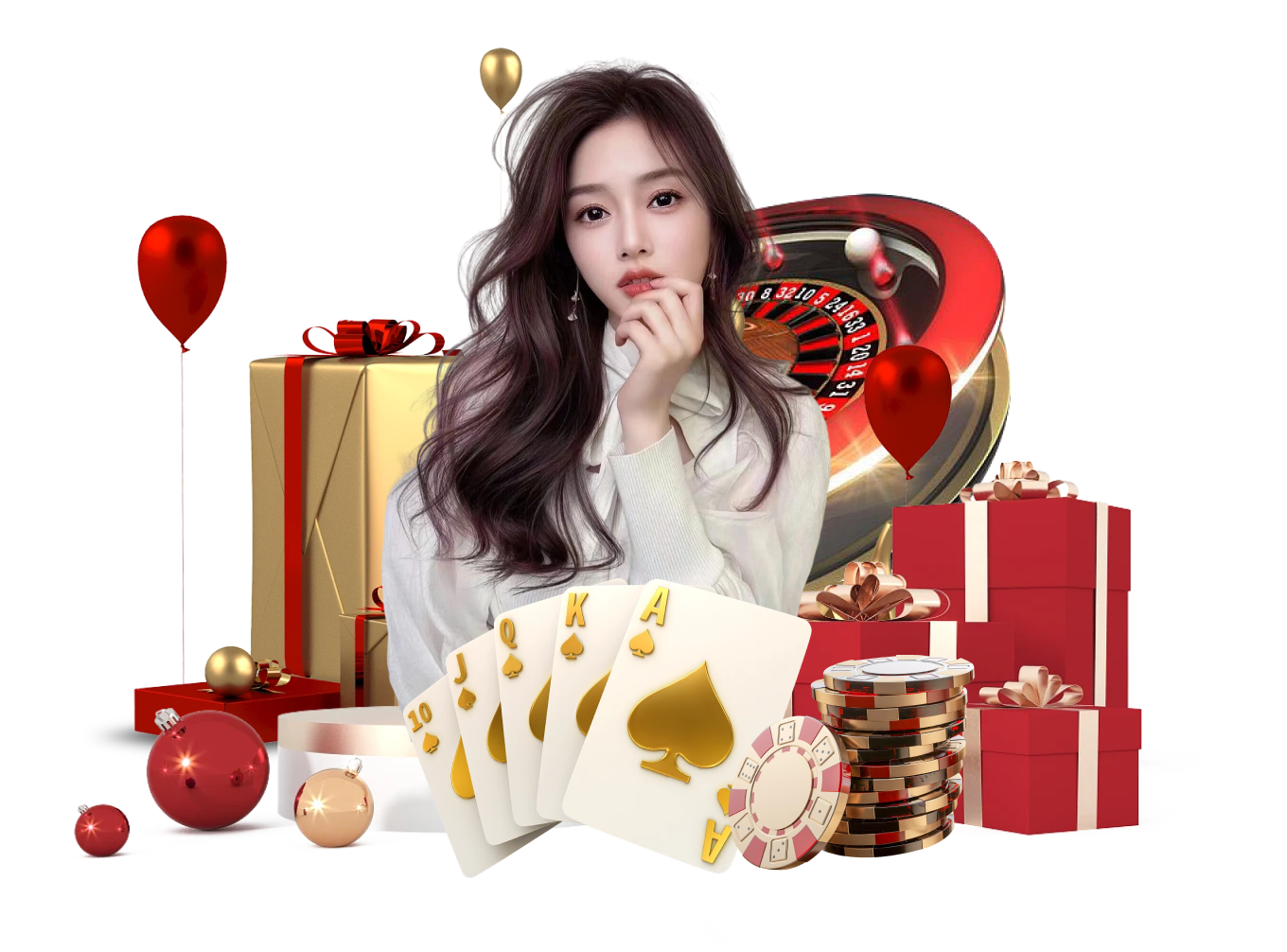 Live roulette wheel with Asian betting layout